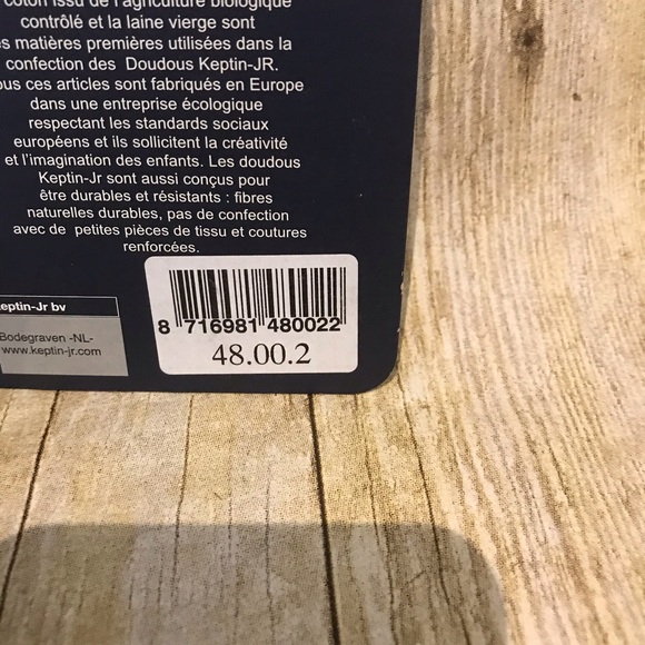 Kept in-Jr organic cotton bunny doll - Picture 4 of 6